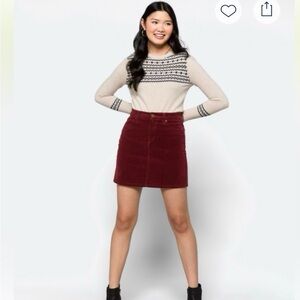Corduroy Market & Spruce Skirt
